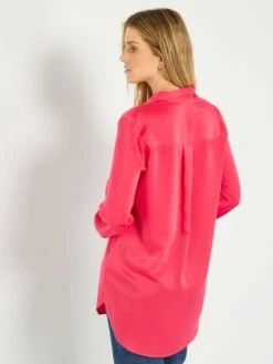 Blusa Satinada - ROSA -Zalaris Tienda blusa satinada rosa aea98 1 frb4