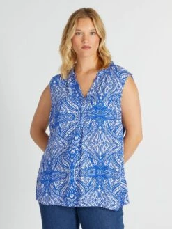 Blusa Sin Mangas 'Only' - AZUL -Zalaris Tienda blusa sin mangas only azul amd93 1 frb3