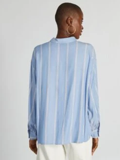 Blusa Vaporosa A Rayas - DESENFOQUE DE RAYOS -Zalaris Tienda blusa vaporosa a rayas desenfoque de rayos aee36 4 frb3