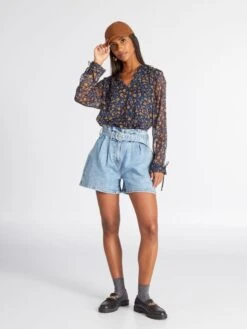 Blusa Vaporosa - AZUL -Zalaris Tienda blusa vaporosa azul amw64 2 frb2