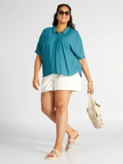 Blusa Vaporosa Con Cuello Italiano - EXÓTICO_PL -Zalaris Tienda blusa vaporosa con cuello italiano exoticopl ato79 1 frb2