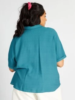 Blusa Vaporosa Con Cuello Italiano - EXÓTICO_PL -Zalaris Tienda blusa vaporosa con cuello italiano exoticopl ato79 1 frb3