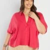 Blusa Vaporosa Con Cuello Italiano - ROSA LA TIENE -Zalaris Tienda blusa vaporosa con cuello italiano rosa la tiene ato79 2 frb1