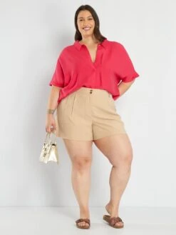 Blusa Vaporosa Con Cuello Italiano - ROSA LA TIENE -Zalaris Tienda blusa vaporosa con cuello italiano rosa la tiene ato79 2 frb2