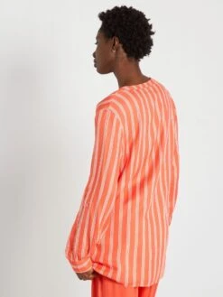 Blusa Vaporosa Con Cuello Mao - ROJO -Zalaris Tienda blusa vaporosa con cuello mao rojo zp067 3 frb4