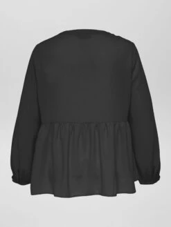 Blusa Vaporosa Con Cuello Redondo 'Only' - Negro -Zalaris Tienda blusa vaporosa con cuello redondo only negro zm902 2 frb2