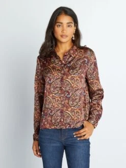 Blusa Vaporosa Con Estampado 'JDY' - NEGRO -Zalaris Tienda blusa vaporosa con estampado jdy negro amw29 1 frb3