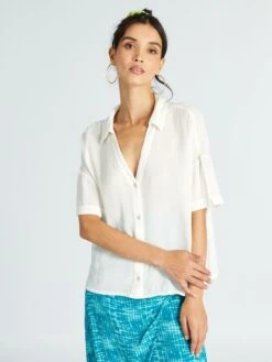 Blusa Vaporosa De Manga Corta - HO_NIEVE -Zalaris Tienda blusa vaporosa de manga corta honieve ajl05 3 frb4