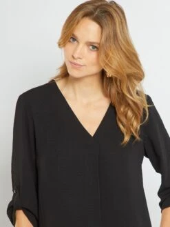 Blusa Vaporosa De Manga Larga 'JDY' - Negro -Zalaris Tienda blusa vaporosa de manga larga jdy negro amw55 1 frb3