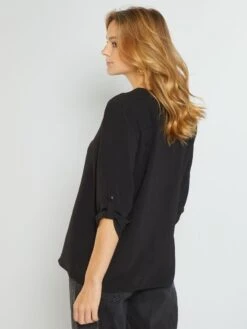 Blusa Vaporosa De Manga Larga 'JDY' - Negro -Zalaris Tienda blusa vaporosa de manga larga jdy negro amw55 1 frb4