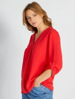 Blusa Vaporosa De Manga Larga 'JDY' - ROSA -Zalaris Tienda blusa vaporosa de manga larga jdy rosa amw55 2 frb5