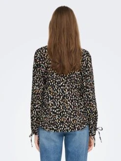 Blusa Vaporosa Estampada 'JDY' - NEGRO -Zalaris Tienda blusa vaporosa estampada jdy negro zq395 2 frb3