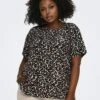Blusa Vaporosa 'Only Carmakoma' - Leopardo