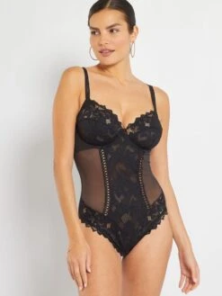 Body Arum 'Sans Complexe' - Negro -Zalaris Tienda body arum sans complexe negro tk235 2 frb3