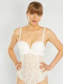 Body De Encaje - Blanco -Zalaris Tienda body de encaje blanco ace83 1 frb5