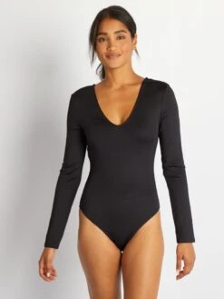 Body De Manga Larga De Microfibra - Negro 9 Body De Manga Larga De Microfibra - Negro -Zalaris Tienda body de manga larga de microfibra negro anc96 1 frb3