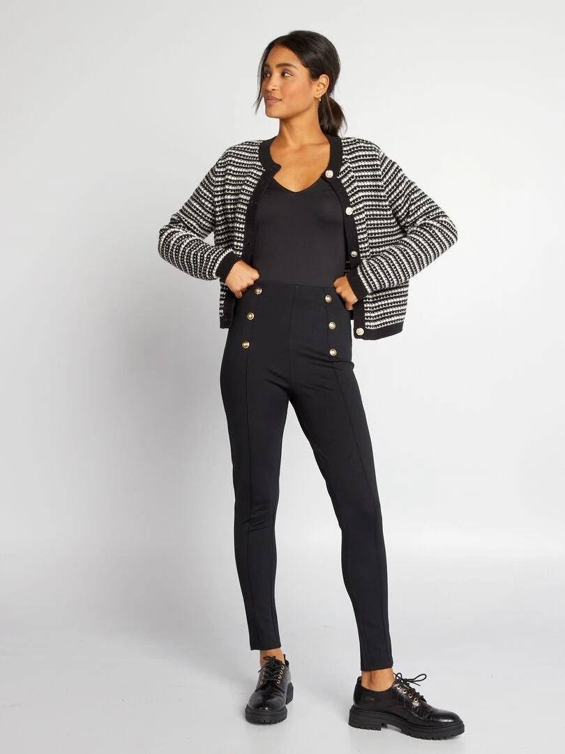 Body De Manga Larga De Microfibra - Negro 6 Body De Manga Larga De Microfibra - Negro - Imagen 4