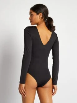 Body De Manga Larga De Microfibra - Negro 11 Body De Manga Larga De Microfibra - Negro -Zalaris Tienda body de manga larga de microfibra negro anc96 1 frb5