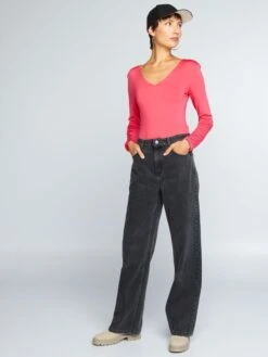 Body De Manga Larga De Microfibra - Rosa -Zalaris Tienda body de manga larga de microfibra rosa anc96 2 frb3