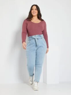 Body De Punto De Canalé - ROSA -Zalaris Tienda body de punto de canale rosa zd305 2 frb3