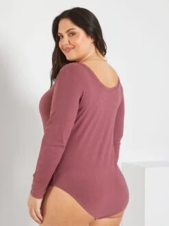 Body De Punto De Canalé - ROSA -Zalaris Tienda body de punto de canale rosa zd305 2 frb4