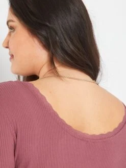 Body De Punto De Canalé - ROSA -Zalaris Tienda body de punto de canale rosa zd305 2 frb5