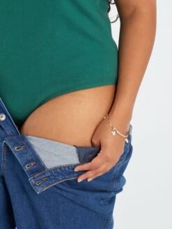 Body De Punto De Canalé - Verde -Zalaris Tienda body de punto de canale verde zj409 4 frb5