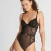 Body De Tul Y Encaje - Negro -Zalaris Tienda body de tul y encaje negro ale98 1 frb1