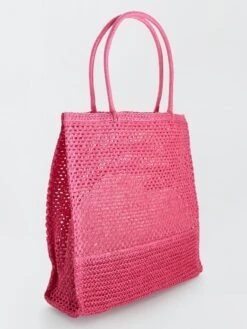 Bolso Shopper De Paja - ROSA -Zalaris Tienda bolso shopper de paja rosa zs454 3 frb2