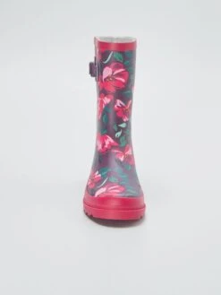 Botas De Agua Con Estampado De 'flores' - ROJO 2 -Zalaris Tienda botas de agua con estampado de flores rojo 2 ayc13 1 frb3