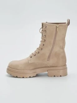 Botines Altos Con Cordones - BEIGE1 -Zalaris Tienda botines altos con cordones beige1 auf86 1 frb4