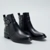 Botines Sintéticos Con Detalles De Fantasía - NEGRO -Zalaris Tienda botines sinteticos con detalles de fantasia negro atl81 1 frb1