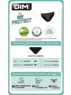 Braga Menstrual 'DIM' Flujo Abundante - Negro -Zalaris Tienda braga menstrual dim flujo abundante negro zo852 1 frb4