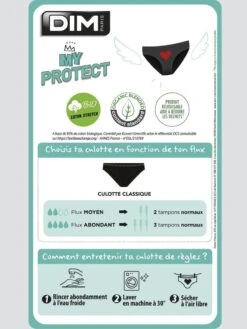 Braga Menstrual 'DIM' - Flujo Medio - Negro -Zalaris Tienda braga menstrual dim flujo medio negro zo848 1 frb4