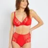 Braguita Alta De Encaje 'Sans Complexe' - ROJO -Zalaris Tienda braguita alta de encaje sans complexe rojo atu25 1 frb1