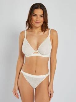 Braguita De Encaje 'Sans Complexe' - BLANCO