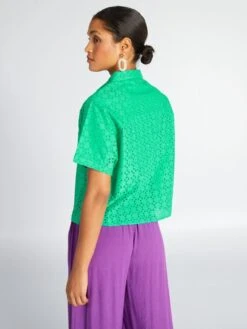 Camisa Con Bordado - Verde -Zalaris Tienda camisa con bordado verde acw56 4 frb3