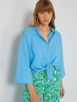 Camisa De Popelina - Azul -Zalaris Tienda camisa de popelina azul acw51 1 frb3