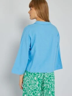 Camisa De Popelina - Azul -Zalaris Tienda camisa de popelina azul acw51 1 frb4