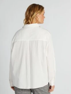 Camisa De Popelina - Blanco -Zalaris Tienda camisa de popelina blanco ayd15 1 frb4