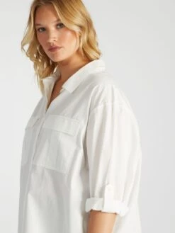 Camisa De Popelina - Blanco -Zalaris Tienda camisa de popelina blanco ayd15 1 frb5
