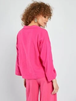 Camisa De Popelina - Rosa Intenso -Zalaris Tienda camisa de popelina rosa intenso acw51 4 frb4