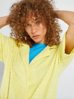 Camisa De Rizo - Amarillo -Zalaris Tienda camisa de rizo amarillo anb36 1 frb5