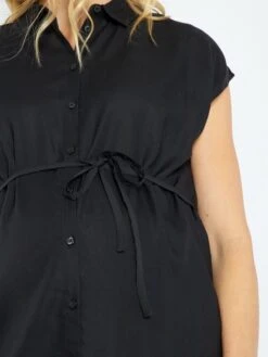 Camisa De Tejido Vaporoso - Negro -Zalaris Tienda camisa de tejido vaporoso negro zn975 3 frb5