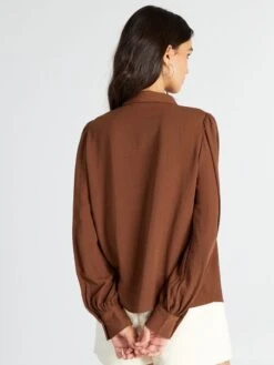 Camisa Gruesa 'JDY' - Castaño -Zalaris Tienda camisa gruesa jdy castano amw32 2 frb3