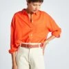 Camisa Lisa De Manga Larga - Naranja -Zalaris Tienda camisa lisa de manga larga naranja aee34 2 frb1