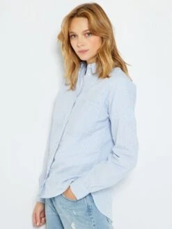 Camisa Lisa De Popelina - AZUL -Zalaris Tienda camisa lisa de popelina azul yz369 1 frb6