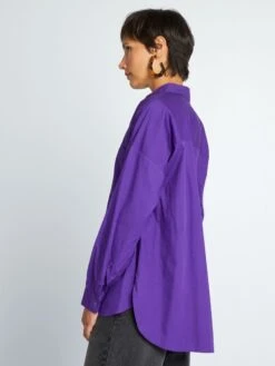 Camisa Lisa De Popelina - MORADO EL -Zalaris Tienda camisa lisa de popelina morado el yz369 14 frb3