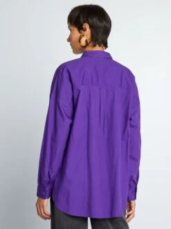 Camisa Lisa De Popelina - MORADO EL -Zalaris Tienda camisa lisa de popelina morado el yz369 14 frb4