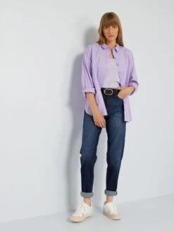 Camisa Lisa De Popelina - PURPURA -Zalaris Tienda camisa lisa de popelina purpura yz369 11 frb4